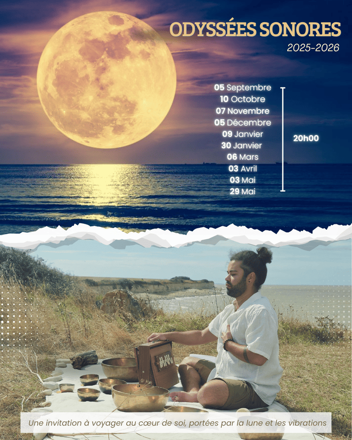 agenda 2025/2026 des séances d'odysée sonore à la pépinière